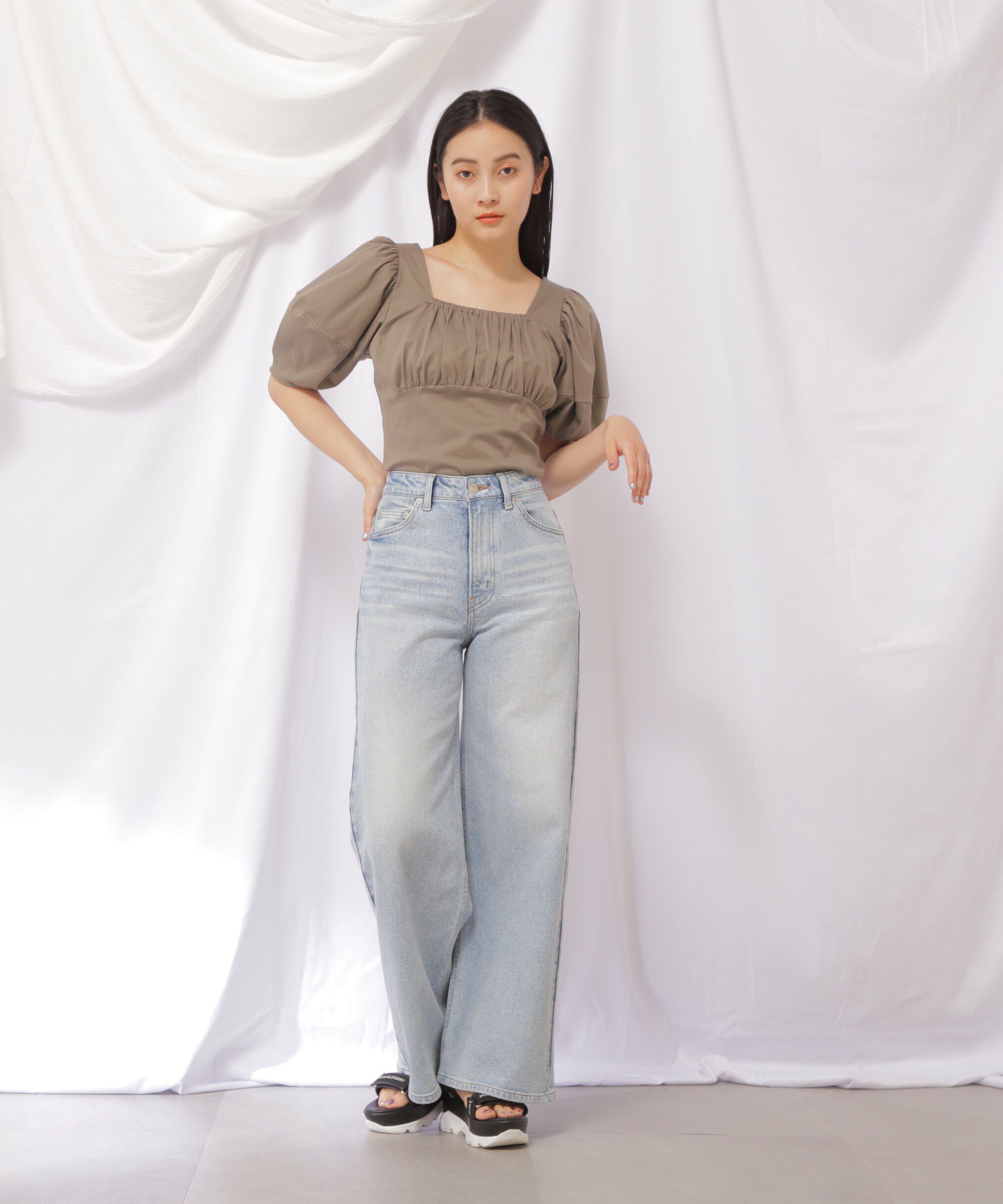  「ビスチェ切り替えカットソー」|Tシャツ・カットソー|