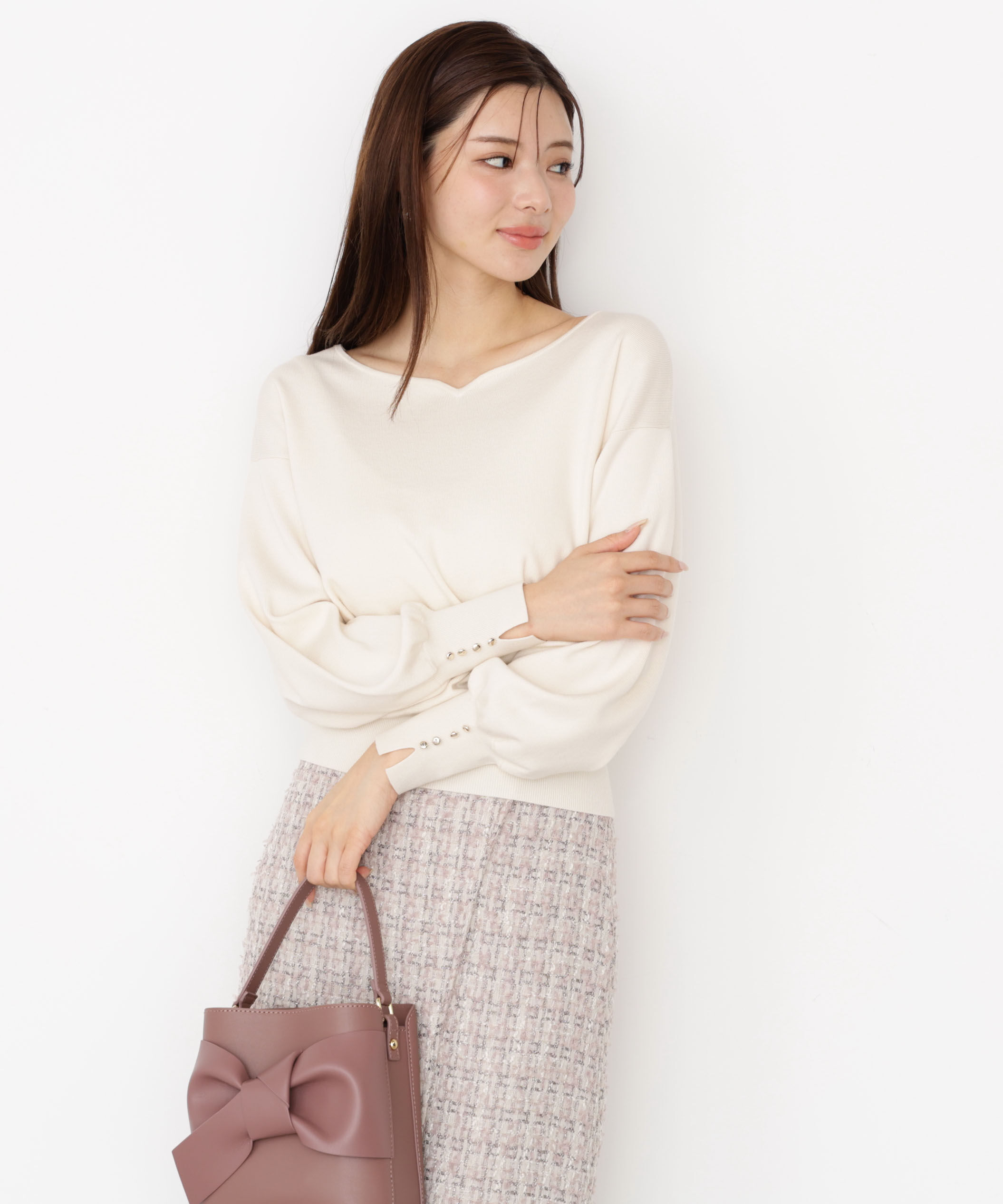 PROPORTION BODY DRESSING「＜ハンドウォッシャブル＞ハートカット総針ニット 25AW」|ニット・セーター|