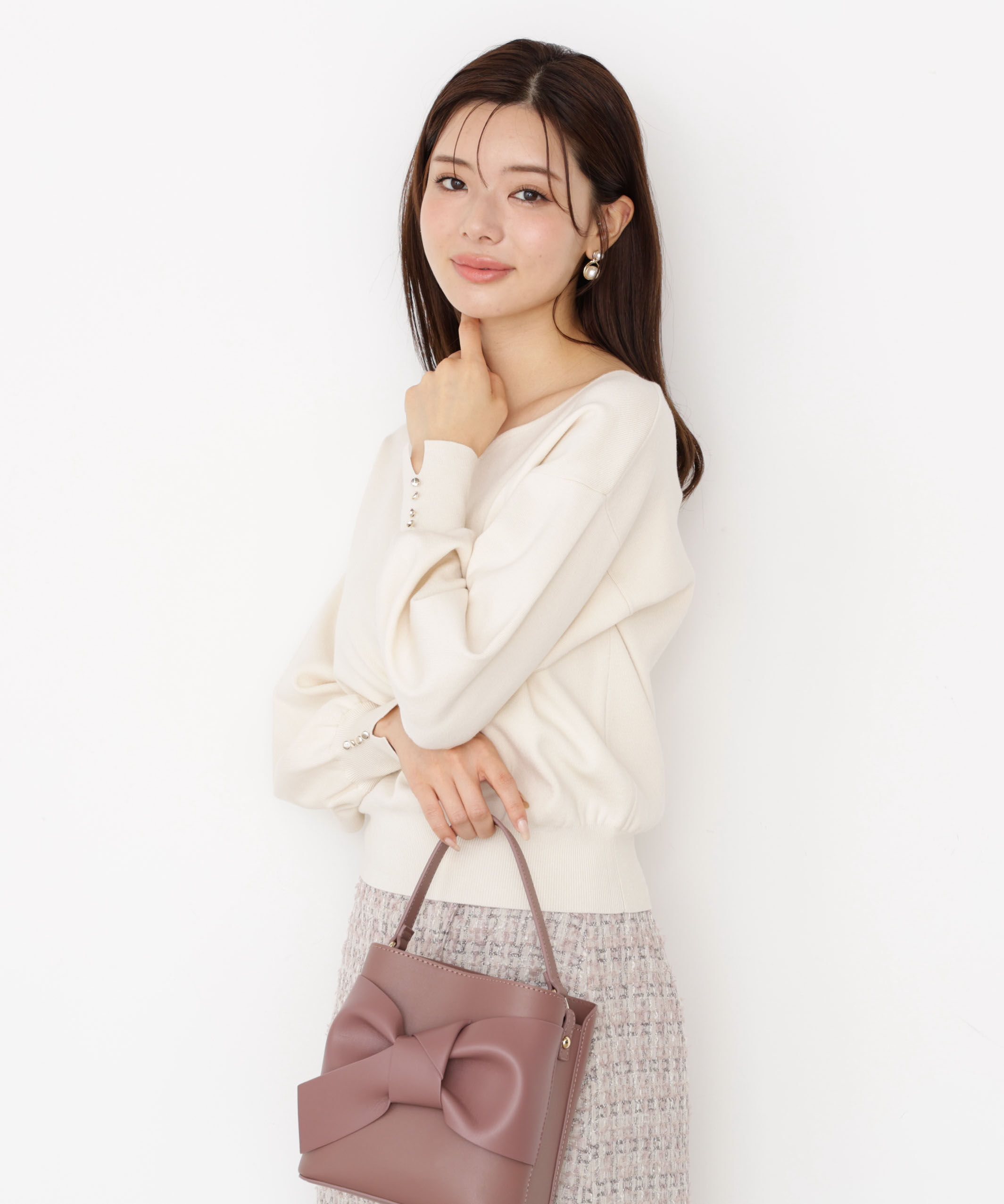 PROPORTION BODY DRESSING「＜ハンドウォッシャブル＞ハートカット総針ニット 25AW」|ニット・セーター|