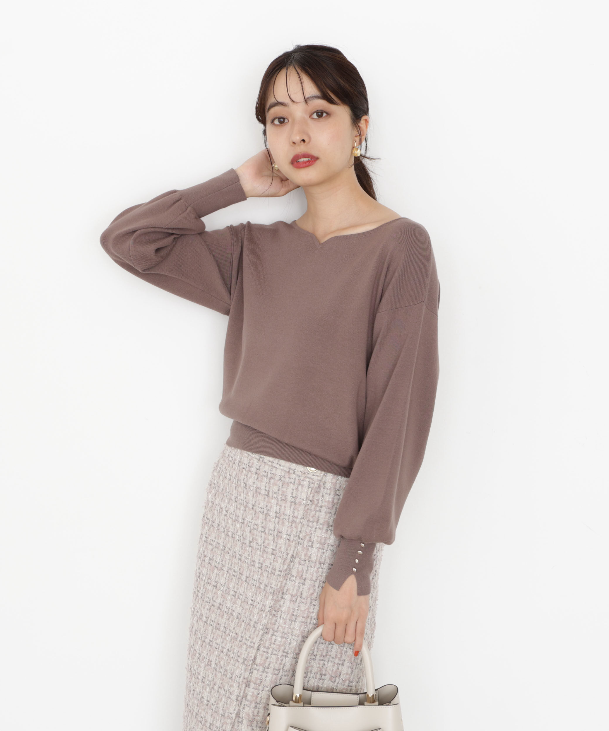 PROPORTION BODY DRESSING「＜ハンドウォッシャブル＞ハートカット総針ニット 25AW」|ニット・セーター|