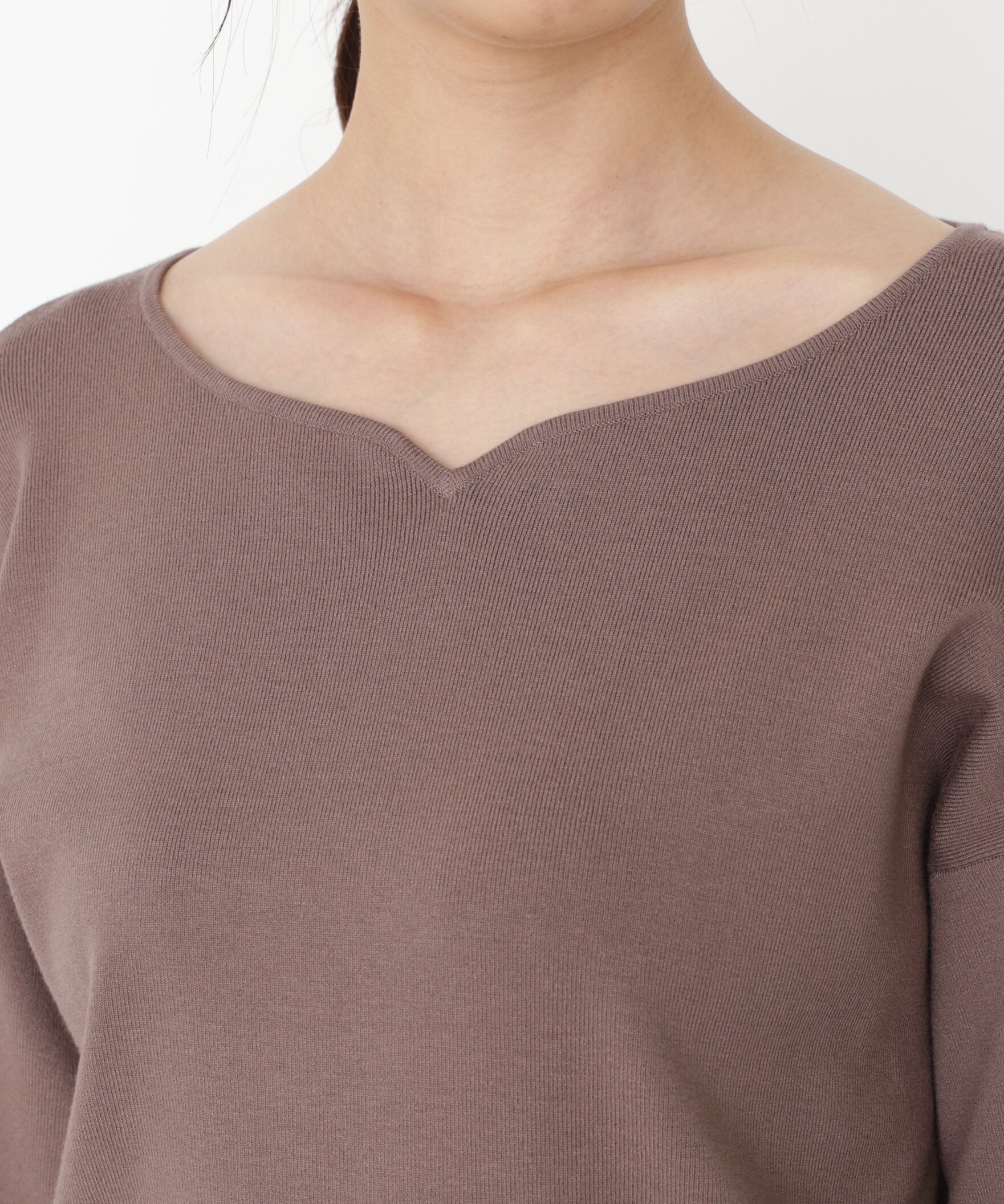 PROPORTION BODY DRESSING「＜ハンドウォッシャブル＞ハートカット総針ニット 25AW」|ニット・セーター|