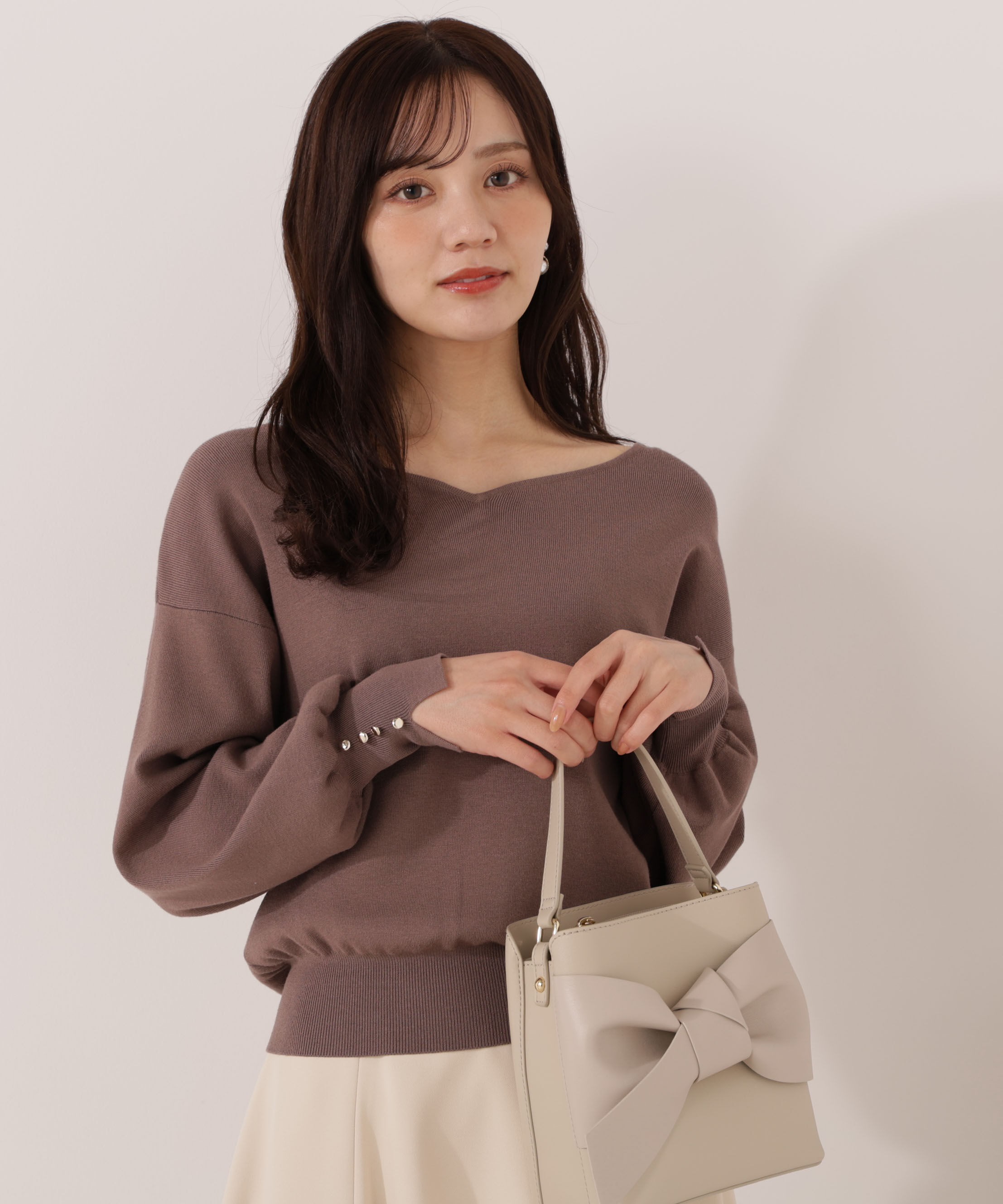 PROPORTION BODY DRESSING「＜ハンドウォッシャブル＞ハートカット総針ニット 25AW」|ニット・セーター|
