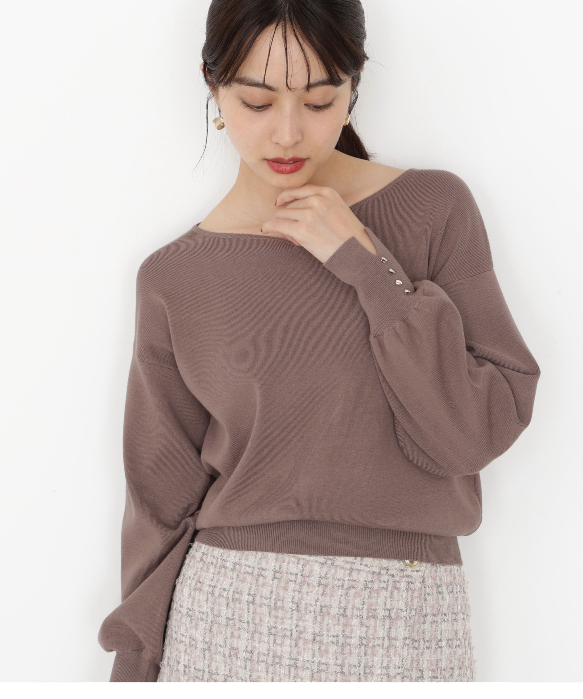 PROPORTION BODY DRESSING「＜ハンドウォッシャブル＞ハートカット総針ニット 25AW」|ニット・セーター|