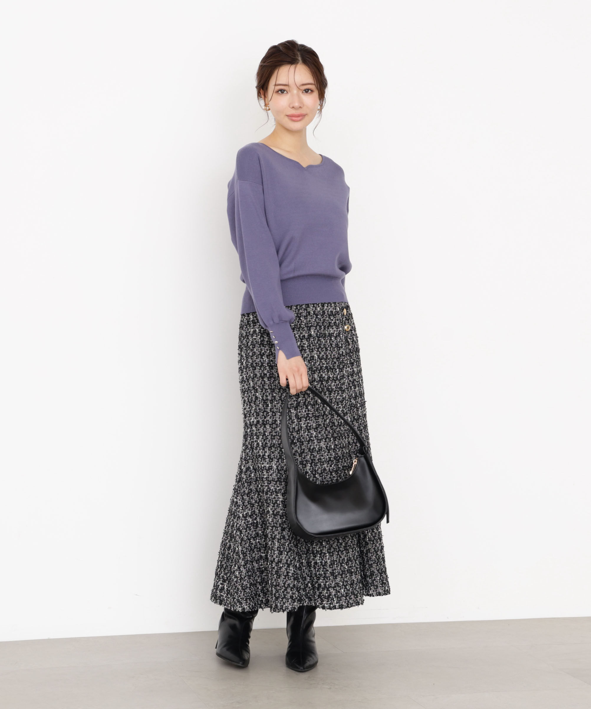 PROPORTION BODY DRESSING「＜ハンドウォッシャブル＞ハートカット総針ニット 25AW」|ニット・セーター|