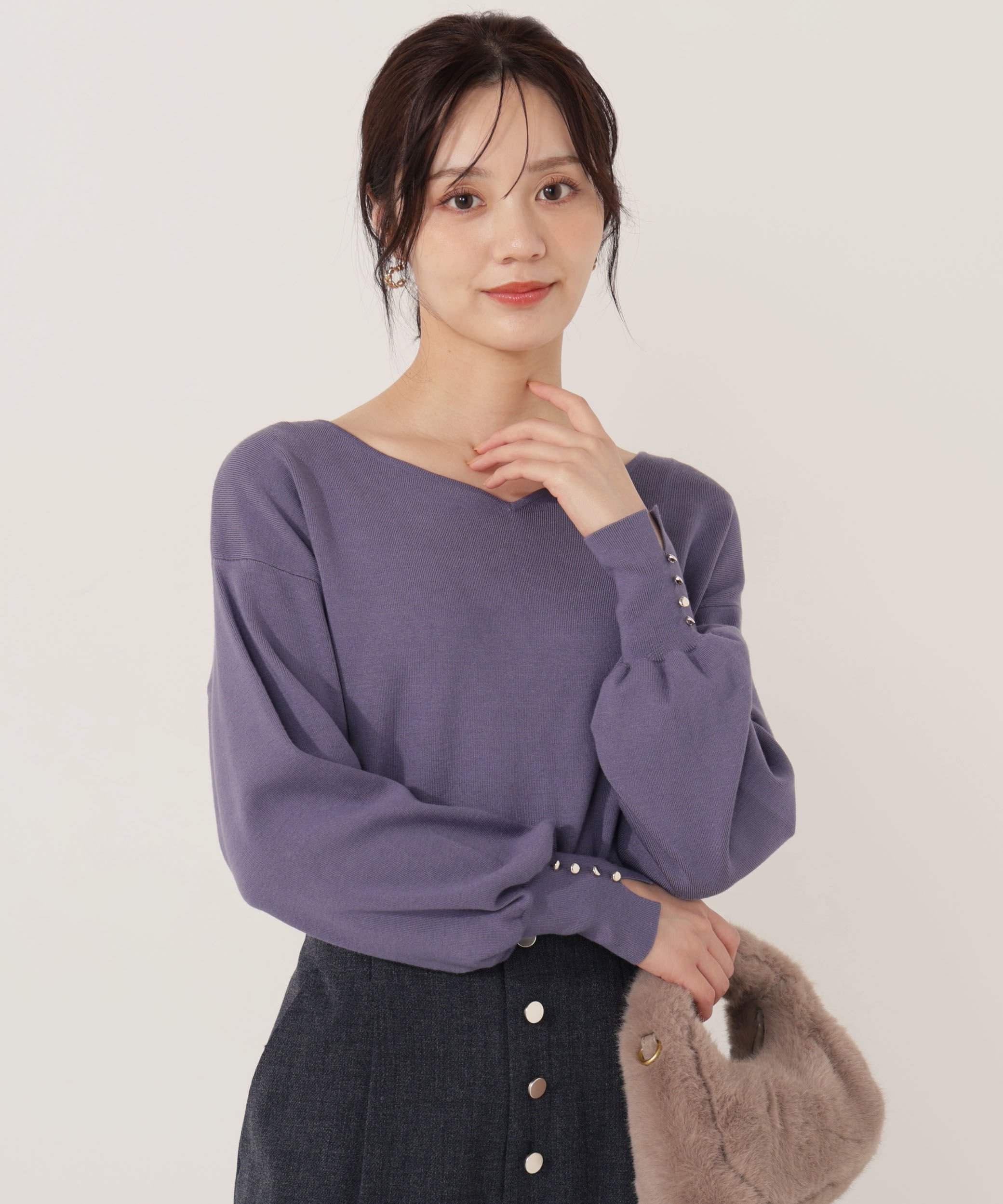 PROPORTION BODY DRESSING「＜ハンドウォッシャブル＞ハートカット総針ニット 25AW」|ニット・セーター|