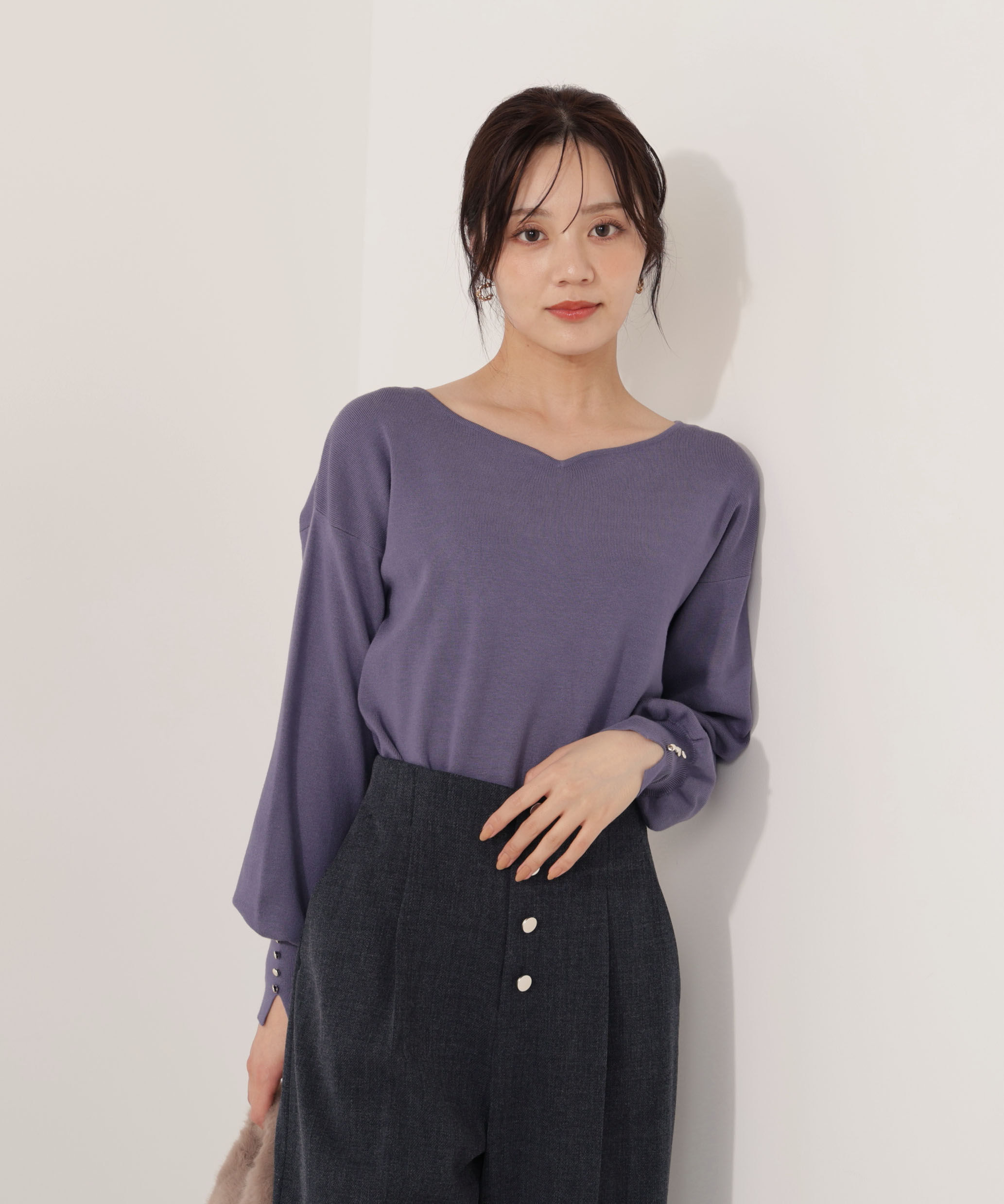 PROPORTION BODY DRESSING「＜ハンドウォッシャブル＞ハートカット総針ニット 25AW」|ニット・セーター|