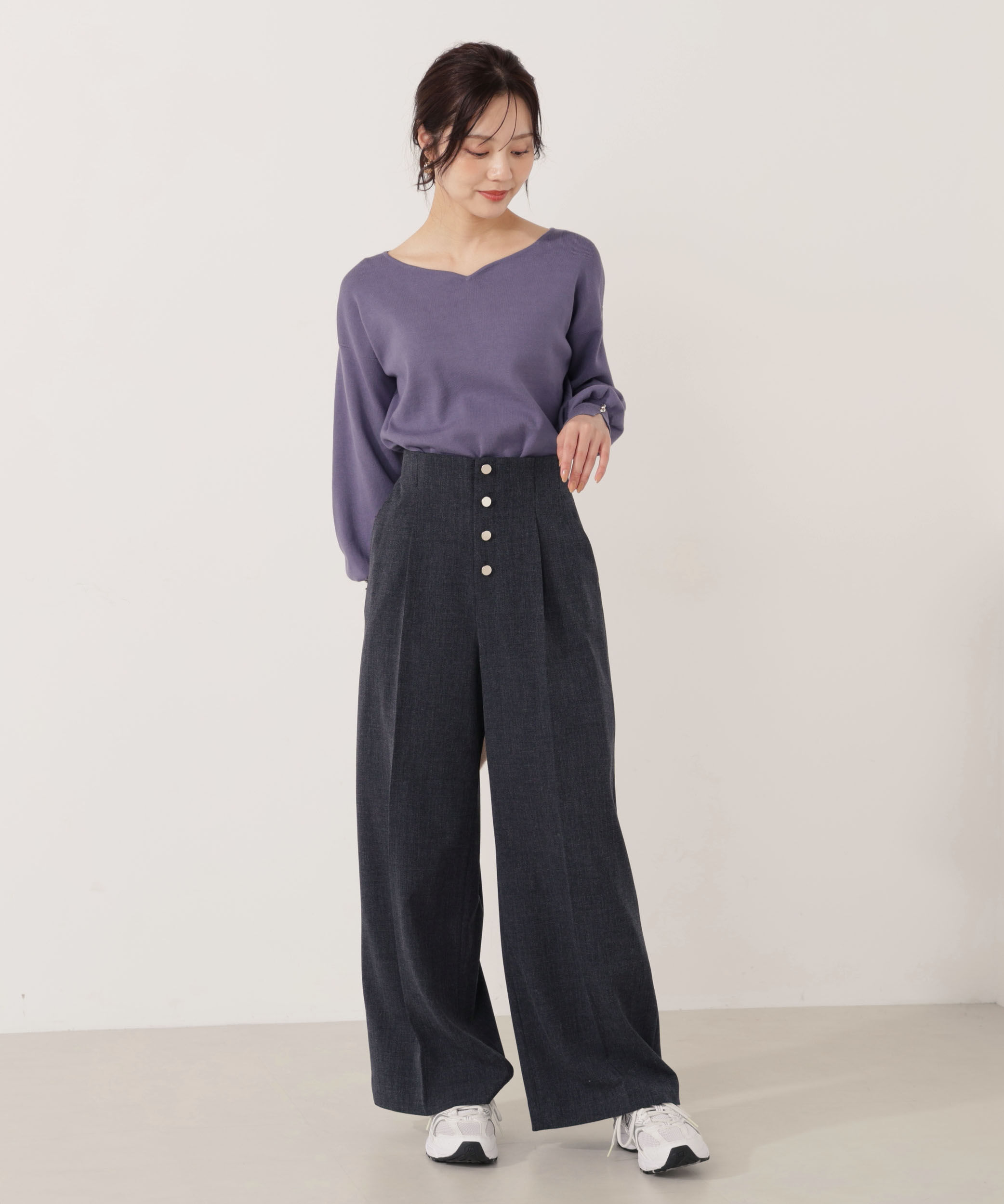 PROPORTION BODY DRESSING「＜ハンドウォッシャブル＞ハートカット総針ニット 25AW」|ニット・セーター|
