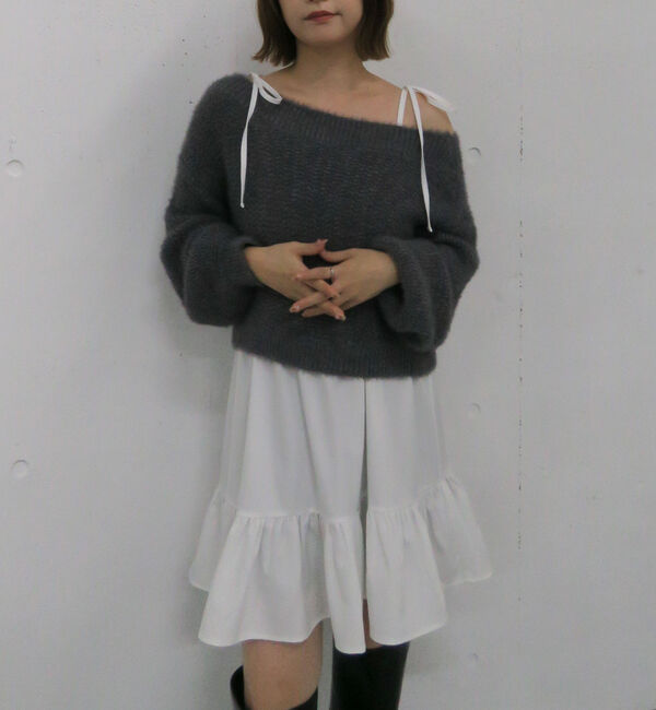 archives「メランジフェザーニット&times;ミニキャミワンピースＳＥＴ」|チュニック|