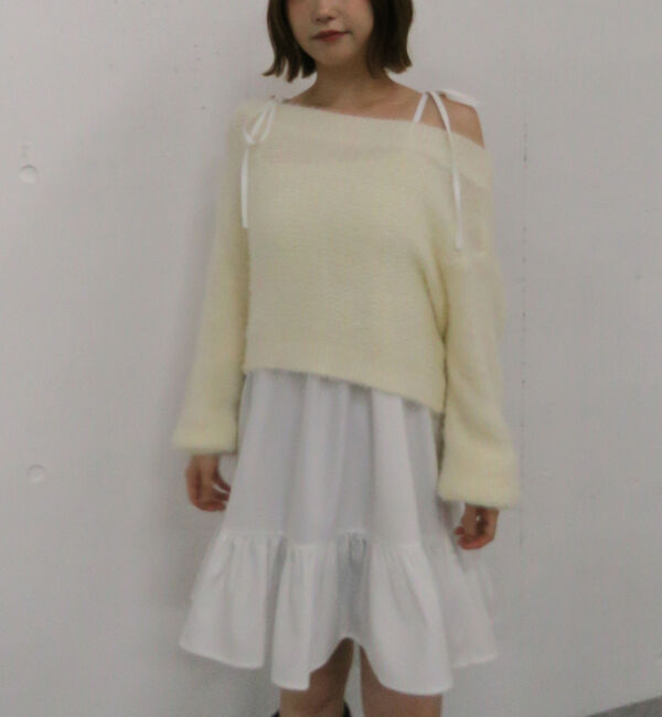 archives「メランジフェザーニット&times;ミニキャミワンピースＳＥＴ」|チュニック|