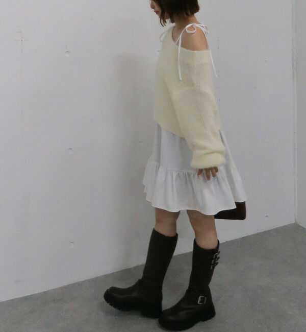 archives「メランジフェザーニット&times;ミニキャミワンピースＳＥＴ」|チュニック|