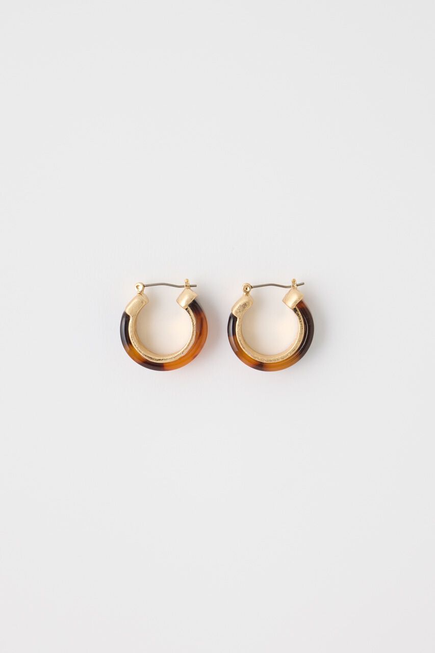 MOUSSY「MARBLE CLASSIC HOOP イヤリング」|ピアス|