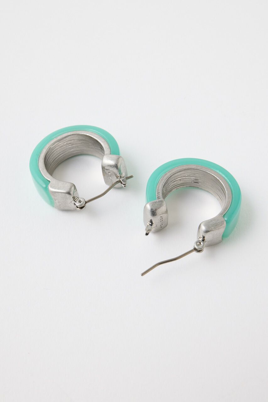 MOUSSY「MARBLE CLASSIC HOOP イヤリング」|ピアス|
