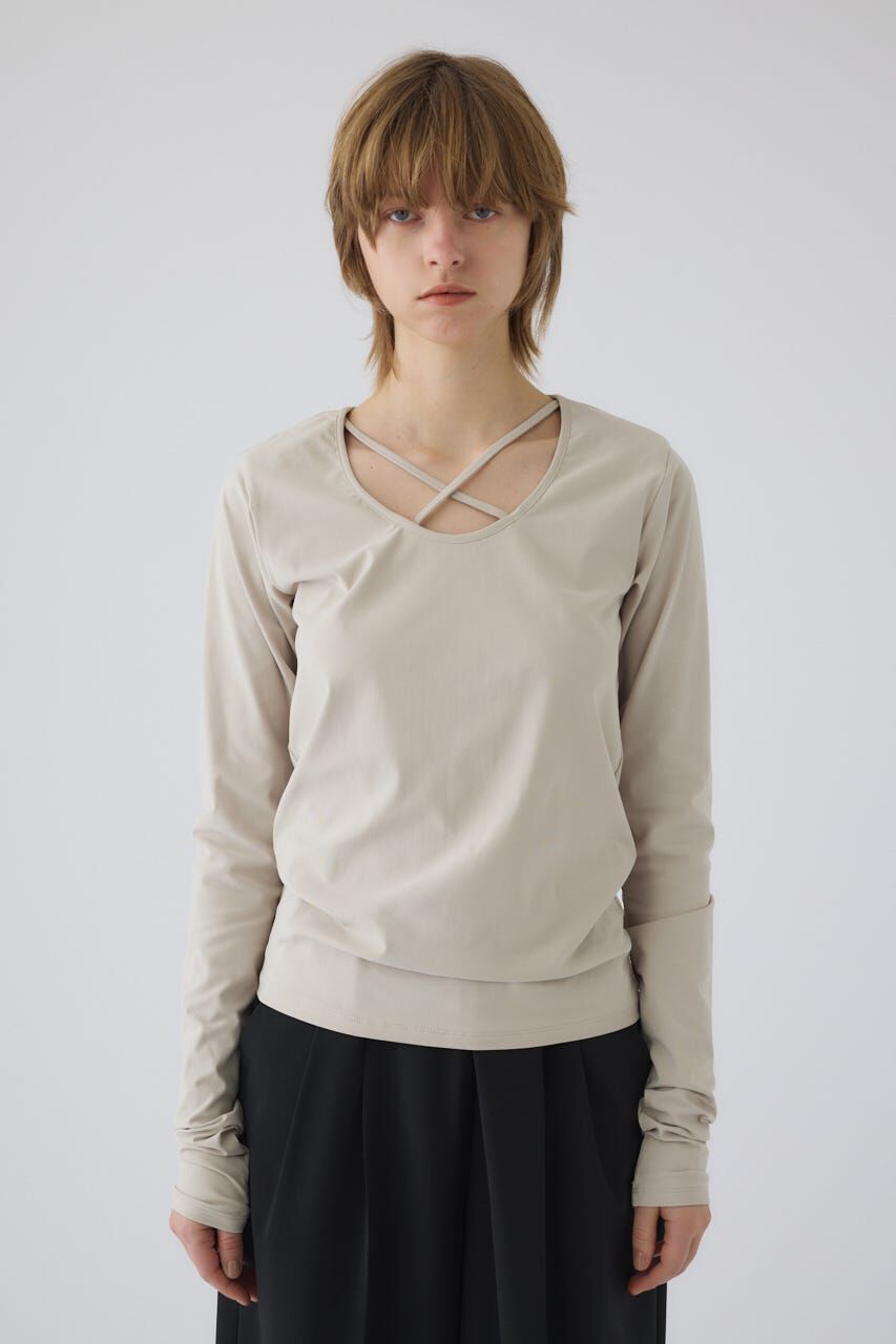 RIM.ARK 「Cross strap skin tops」|Tシャツ・カットソー|