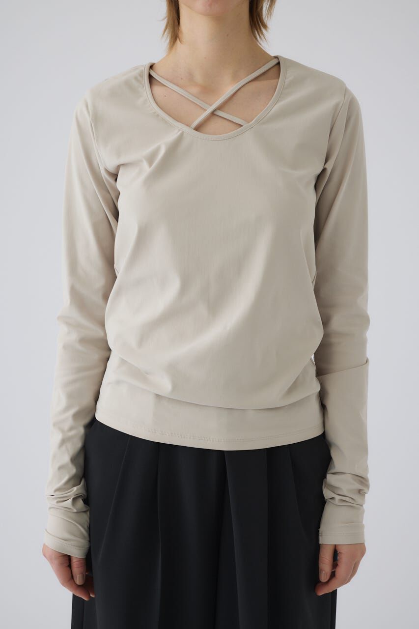 RIM.ARK 「Cross strap skin tops」|Tシャツ・カットソー|