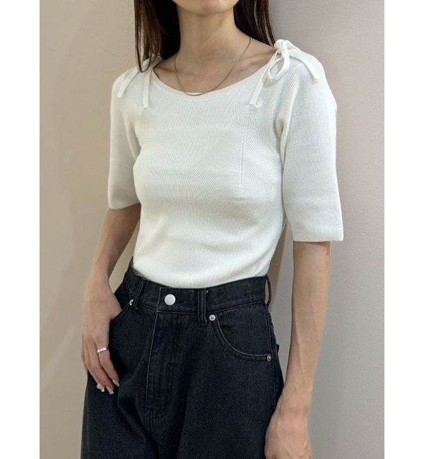CALNAMUR「CAMI LIKE RIB KNIT/キャミライクリブニット」|ニット・セーター|