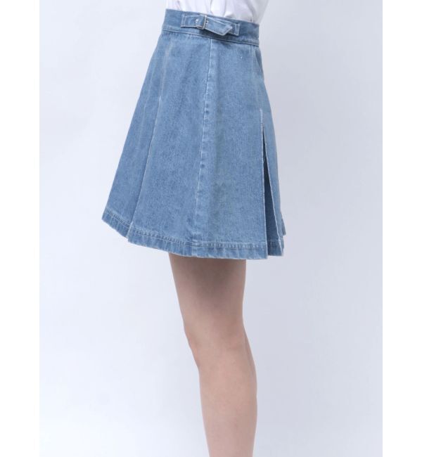 CALNAMUR「DENIM TUCK MINI SK/デニムタックミニスカート」|スカート|