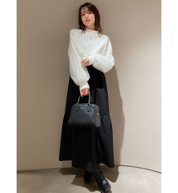 dazzlin「チュールスリーブロゴプルオーバー」|Tシャツ・カットソー|