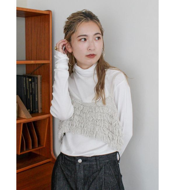 Ungrid「ハイネックシアーロングスリーブTee」|Tシャツ・カットソー|
