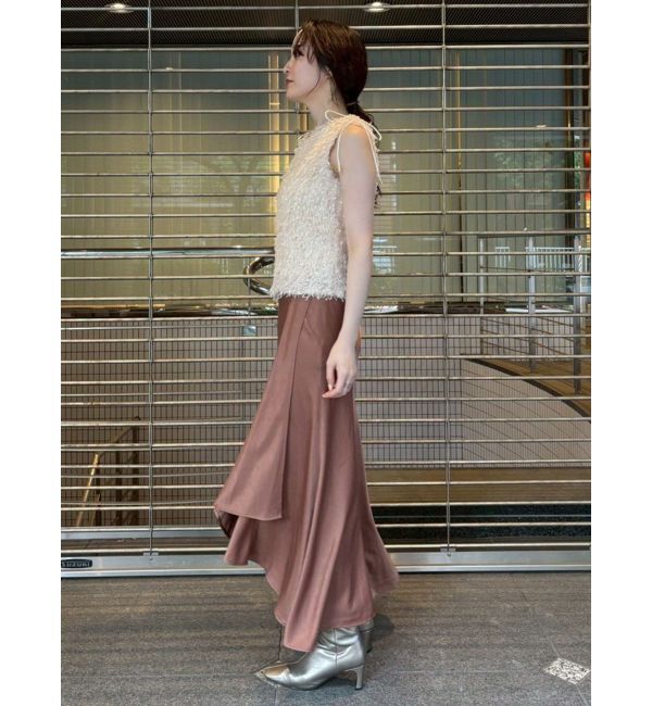 LAGUNAMOON「フェザーライクVネックトップス」|シャツ・ブラウス|