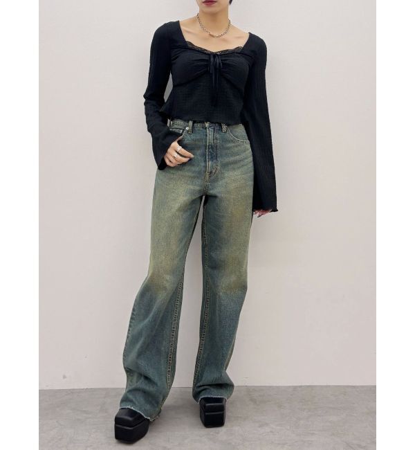 EVRIS「レースドッキングトップス」|Tシャツ・カットソー|