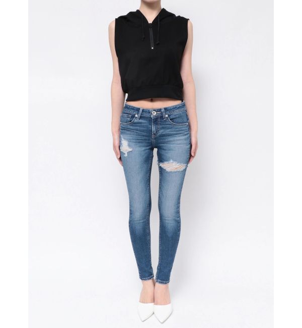 GYDA「ハーフZIPノースリーブショートパーカー」|Tシャツ・カットソー|