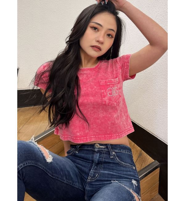 GYDA「Symmetry GYDA STONEポケットショートTシャツ」|Tシャツ・カットソー|