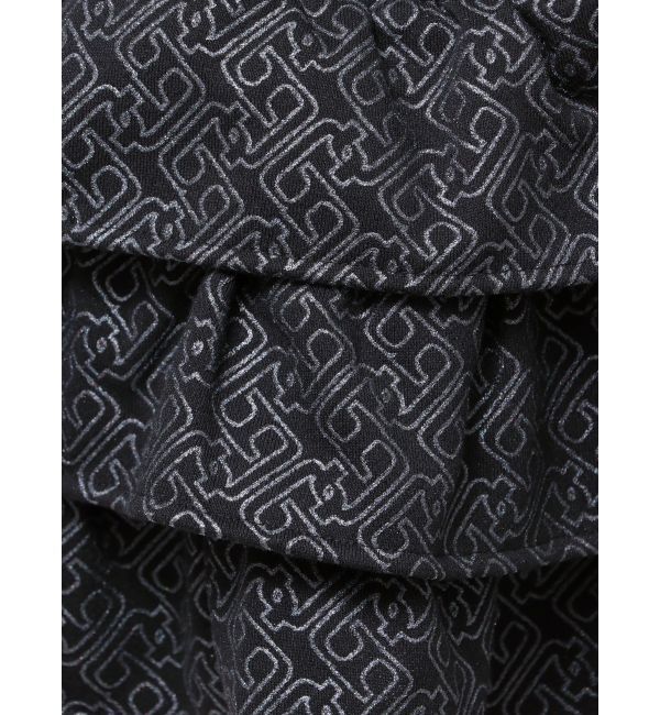 GYDA「GG chain glitter print tieredスカートライクショートパンツ」|スカート|