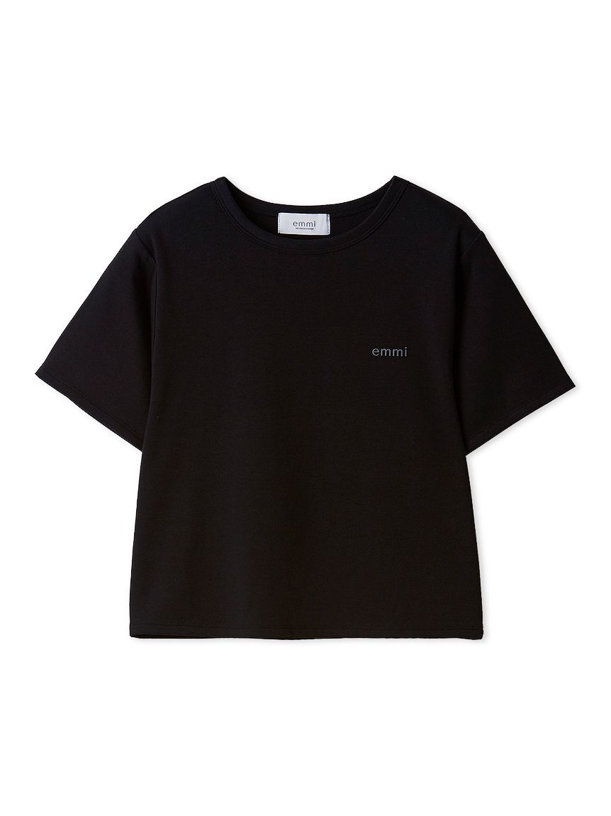 emmi atelier「ソフトタッチクロップドTシャツ」|Tシャツ・カットソー|