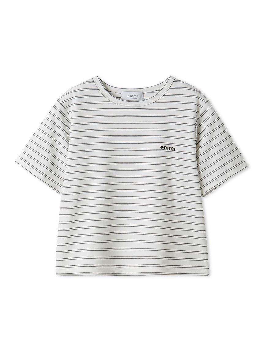 emmi atelier「ソフトタッチクロップドTシャツ」|Tシャツ・カットソー|