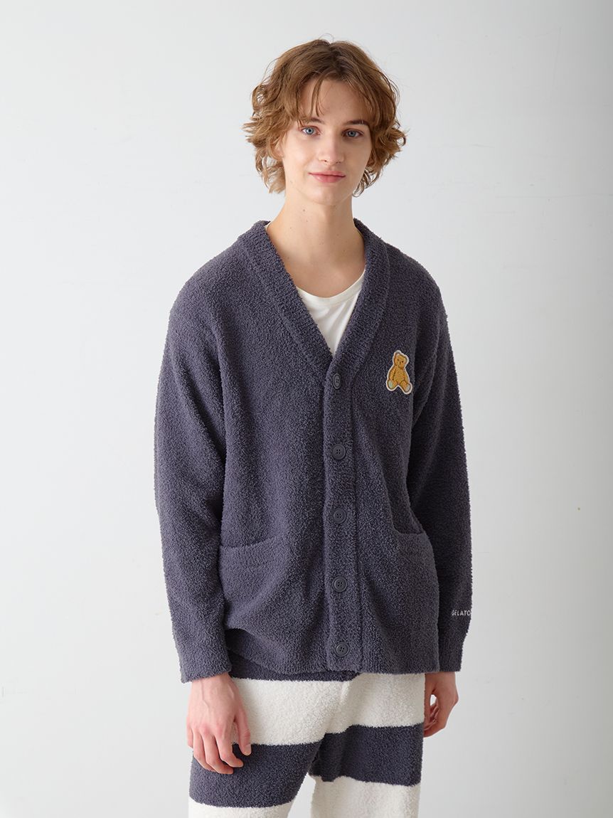GELATO PIQUE HOMME「【ONLINE限定】【HOMME】ベビモコベアワンポイントカーディガン」|カーディガン|