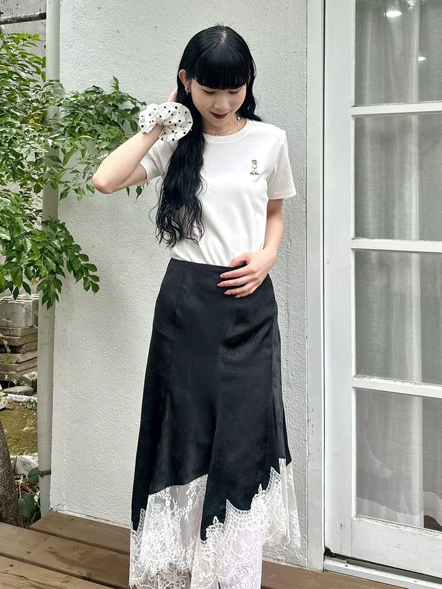 LILY BROWN「【Lily Bear】コンパクトTシャツ(接触冷感)」|Tシャツ・カットソー|