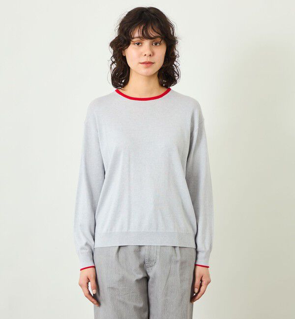MACKINTOSH PHILOSOPHY「GREY LABEL バイカラークルーネックニット」|ニット・セーター|