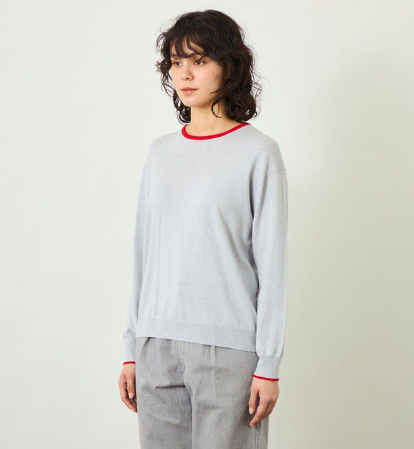 MACKINTOSH PHILOSOPHY「GREY LABEL バイカラークルーネックニット」|ニット・セーター|
