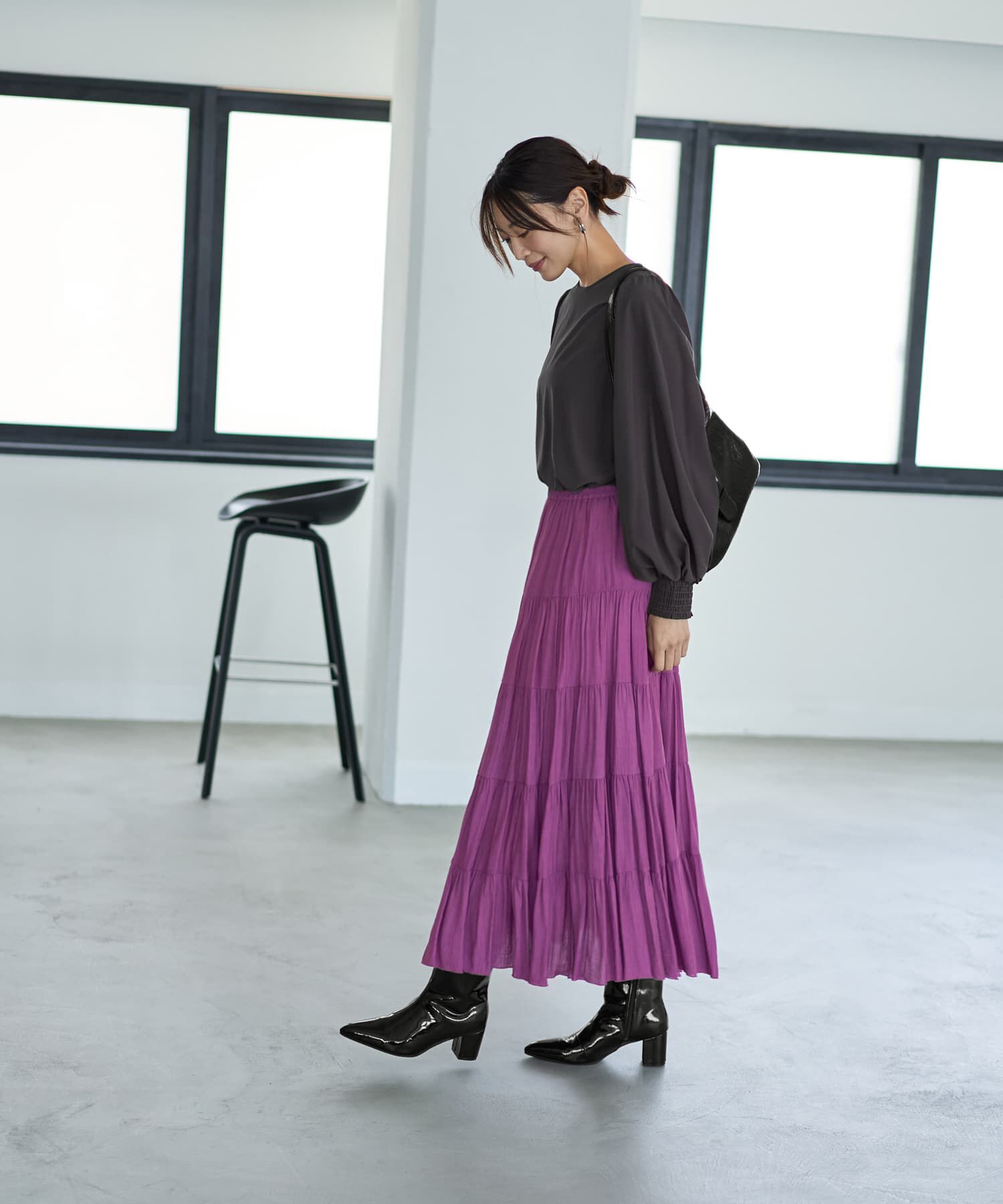 STYLE DELI「シルキージョーゼットボリュームスリーブブラウス」|シャツ・ブラウス|