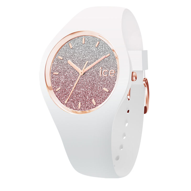 ICE-WATCH「〈ICE-WATCH(ｱｲｽｳｫｯﾁ)〉 ICE lo ﾎﾜｲﾄﾋﾟﾝｸ」|腕時計|WHITE