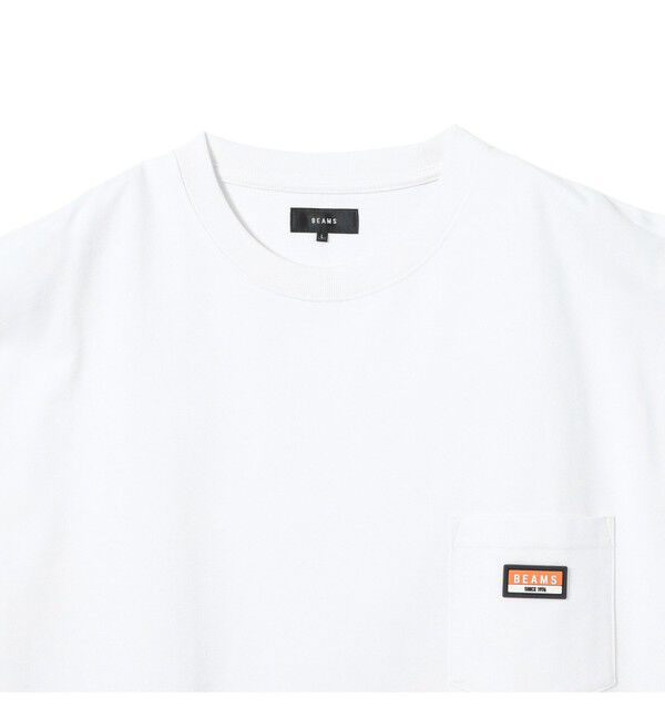 BEAMS「ヘビーウエイト ロゴワッペン Tシャツ【ベーシックフィット】」|Tシャツ・カットソー|