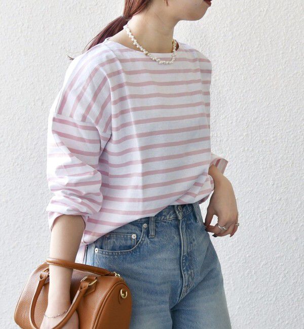 SHIPS any「Le minor:〈洗濯機可能〉ロングスリーブ ボーダー TEE 25SS」|Tシャツ・カットソー|