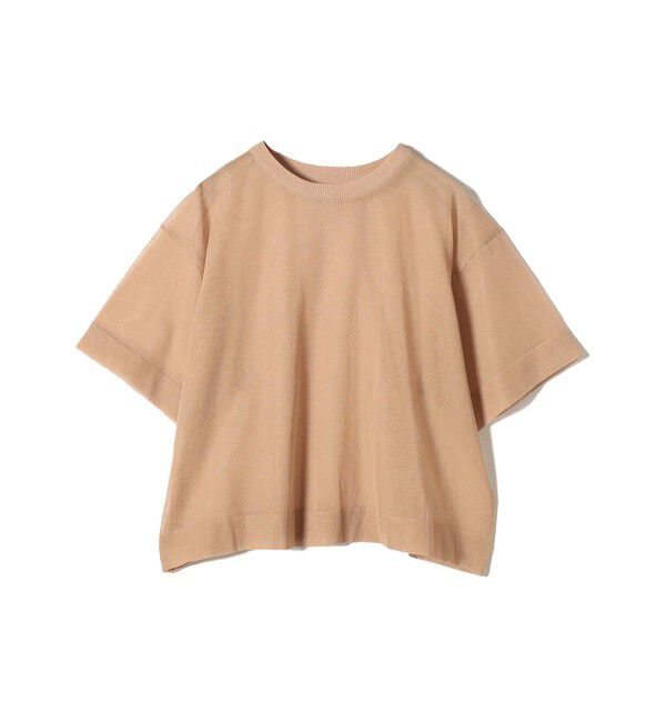 SHIPS Colors 「SHIPS Colors:〈手洗い可能〉シアー ニット TEE」|ニット・セーター|ベージュ