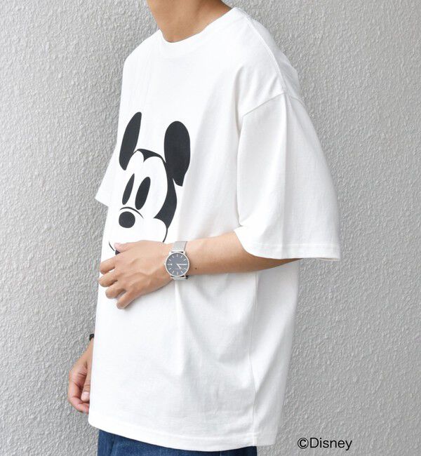 SHIPS any「SHIPS any: /ミッキーマウス/ サイン & ポージング Tシャツ◇」|Tシャツ・カットソー|