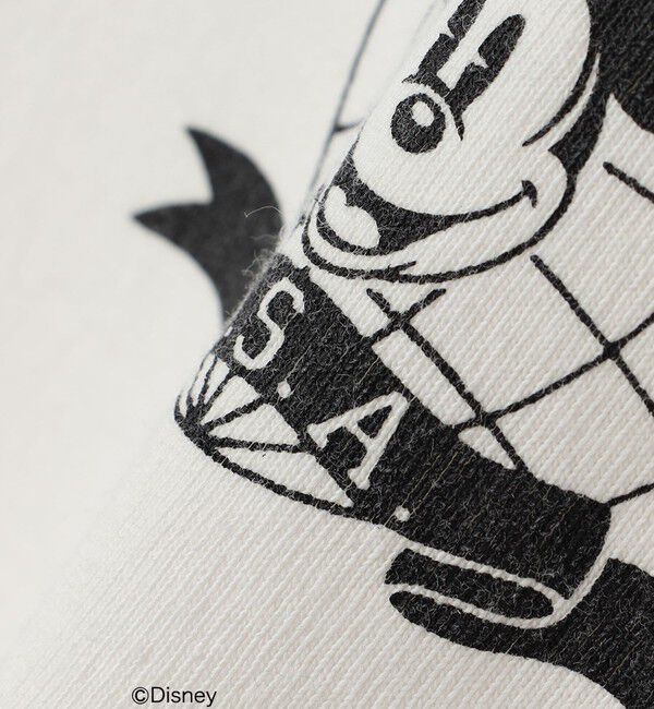SHIPS any「SHIPS any: /ミッキーマウス/ サイン & ポージング Tシャツ◇」|Tシャツ・カットソー|