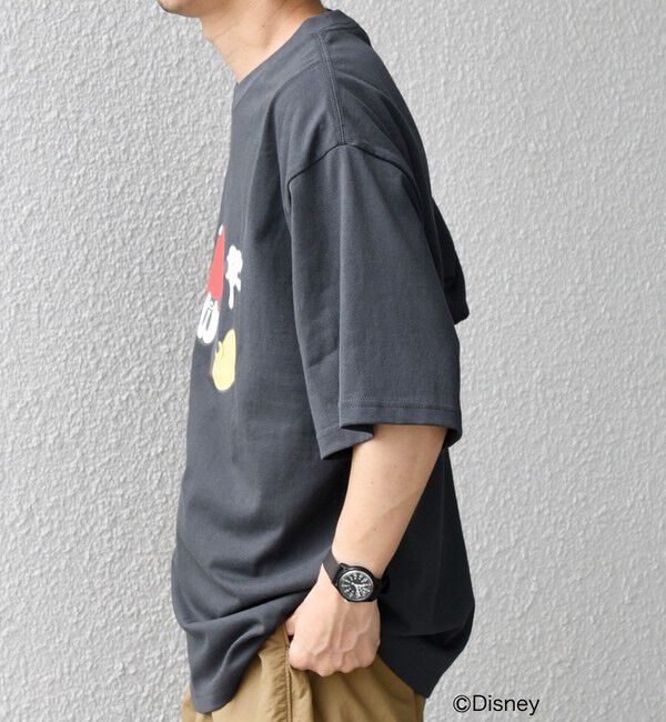 SHIPS any「SHIPS any: /ミッキーマウス/ サイン & ポージング Tシャツ◇」|Tシャツ・カットソー|