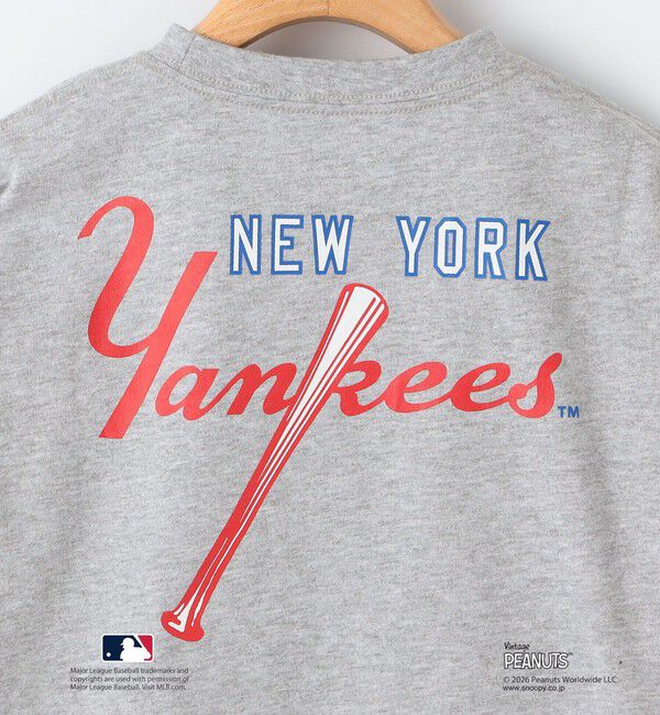 SHIPS KIDS「SHIPS KIDS:85～95cm/ PEANUTS&times;MLB プリント Tシャツ」|Tシャツ・カットソー|