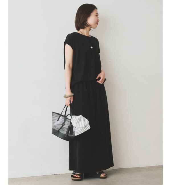 SLOBE IENA「《2枚セット/予約》ニュアンスカットソー&times;ナロースカートセットアップ」|Tシャツ・カットソー|