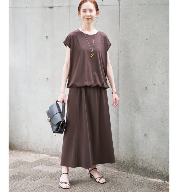SLOBE IENA「《2枚セット/予約》ニュアンスカットソー&times;ナロースカートセットアップ」|Tシャツ・カットソー|