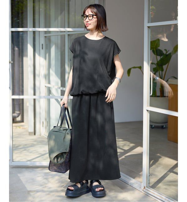 SLOBE IENA「《2枚セット/予約》ニュアンスカットソー&times;ナロースカートセットアップ」|Tシャツ・カットソー|