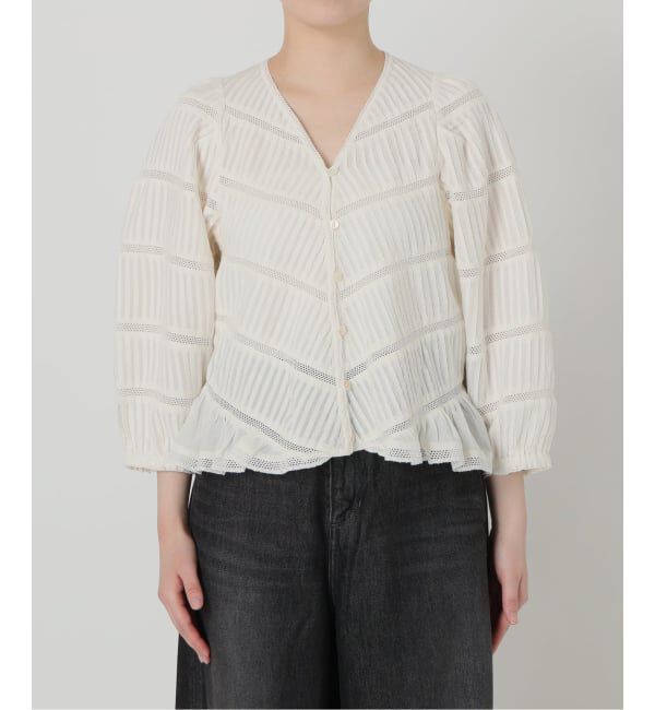 IENA LA BOUCLE「IENA LA BOUCLE タックブラウス」|シャツ・ブラウス|