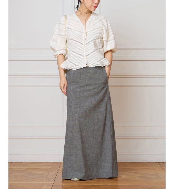 IENA LA BOUCLE「IENA LA BOUCLE タックブラウス」|シャツ・ブラウス|