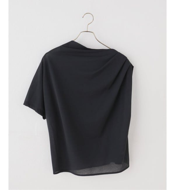 IENA「HAKUJI/ハクジ crepe jersey asym T Tシャツ H232617」|Tシャツ・カットソー|
