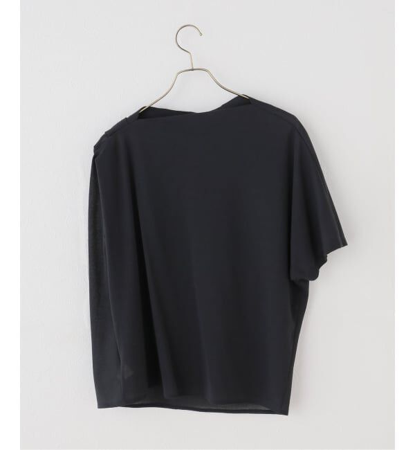 IENA「HAKUJI/ハクジ crepe jersey asym T Tシャツ H232617」|Tシャツ・カットソー|