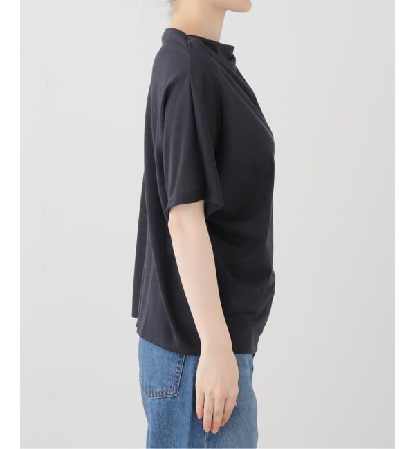 IENA「HAKUJI/ハクジ crepe jersey asym T Tシャツ H232617」|Tシャツ・カットソー|